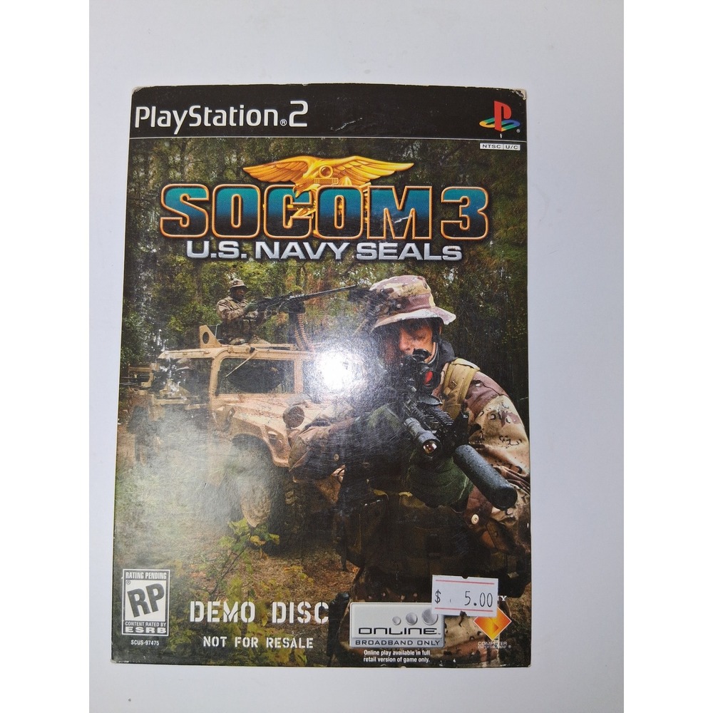 SOCOM 3 U.S. Navy SEALs PlayStation 2 PS2‎ Demo Disc